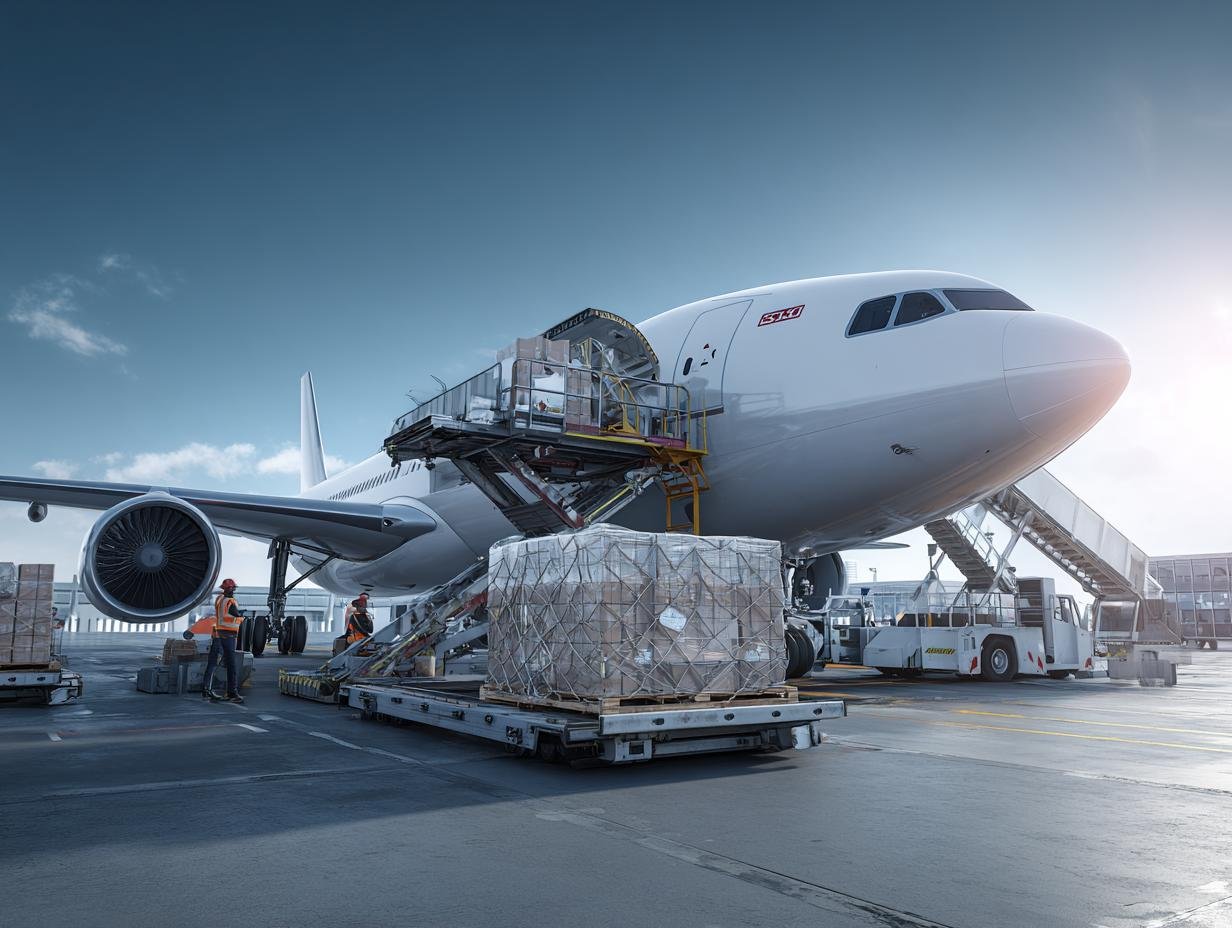 Cargo aircraft prepared for international air freight
